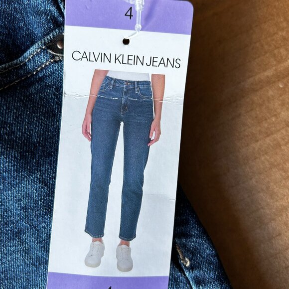 Calvin Klein Women's High-Rise Jean Blue size 4 - Picture 8 of 10